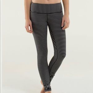 Lululemon Striped Wunder Under Leggings